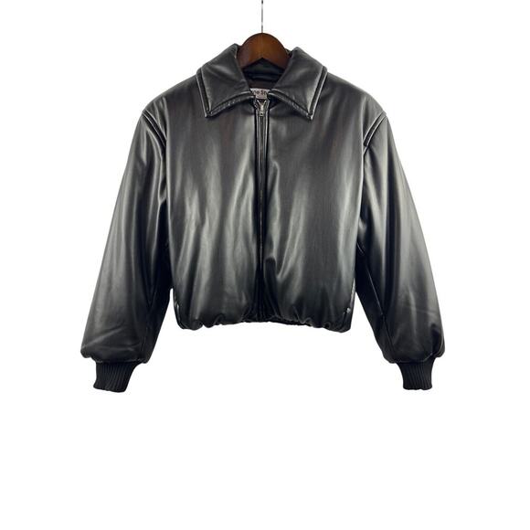 Acne Studios Jackets & Blazers - Women’s Acne Studios Medium Black Leather Bomber Jacket